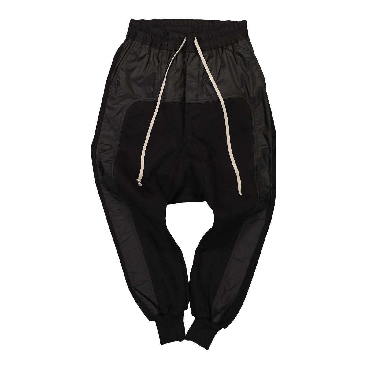 Rick Owens Prisoner Drawstring Sweatpants Black Detail view 1 | Gate