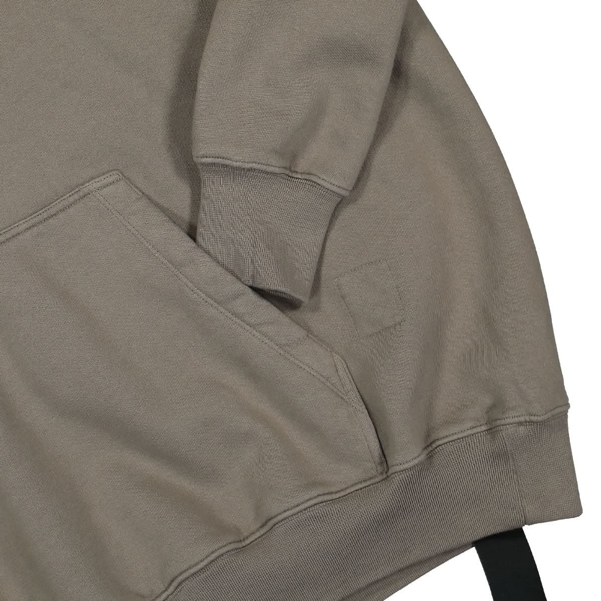 Rick Owens Granbury Hoodie Brown Detail view 4 | Gate