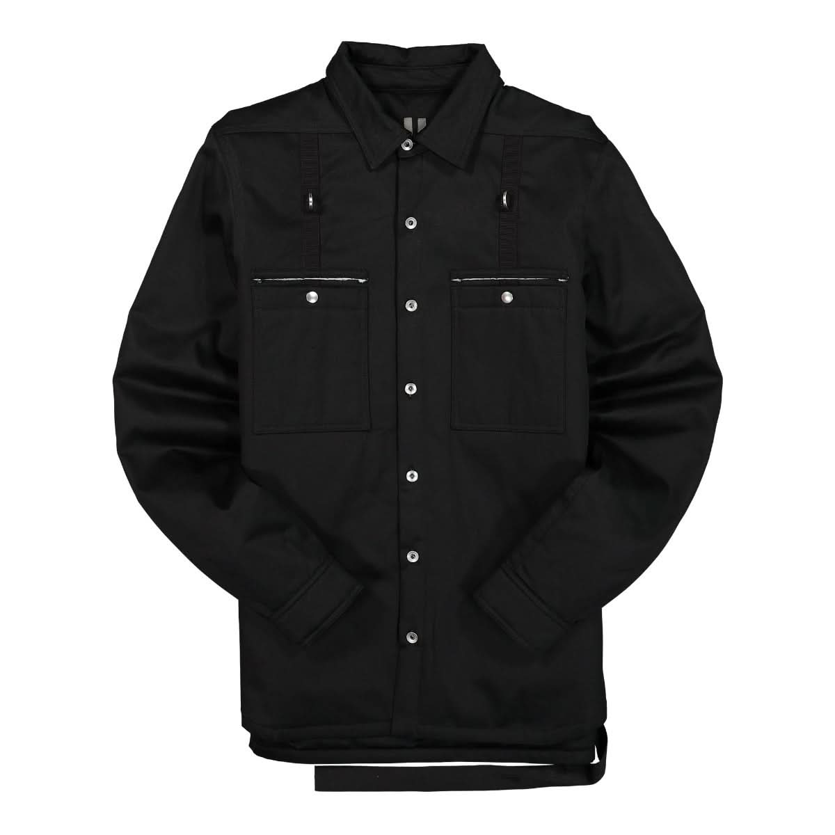 Rick Owens Padded Outershirt Black Detail view 1 | Gate