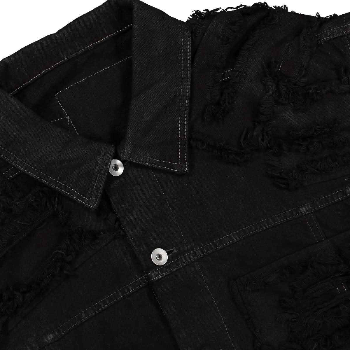 Rick Owens Jumbo Worker Jacket Black Detail view 3 | Gate