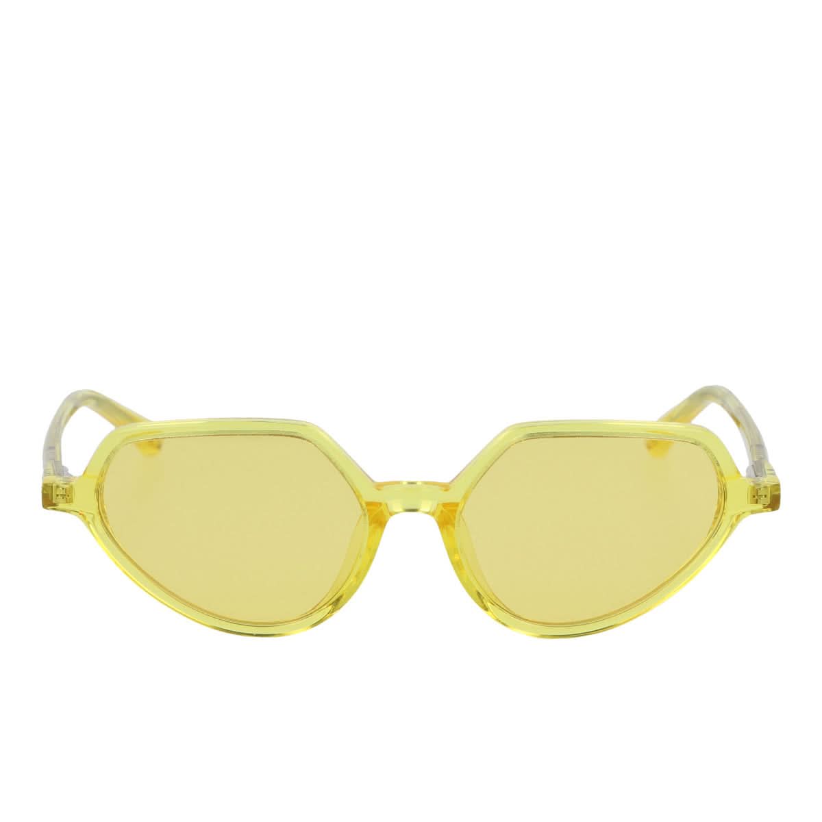 Linda Farrow 178 C7 Cat Eye Sun Glasses Yellow Detail view 2 | Gate