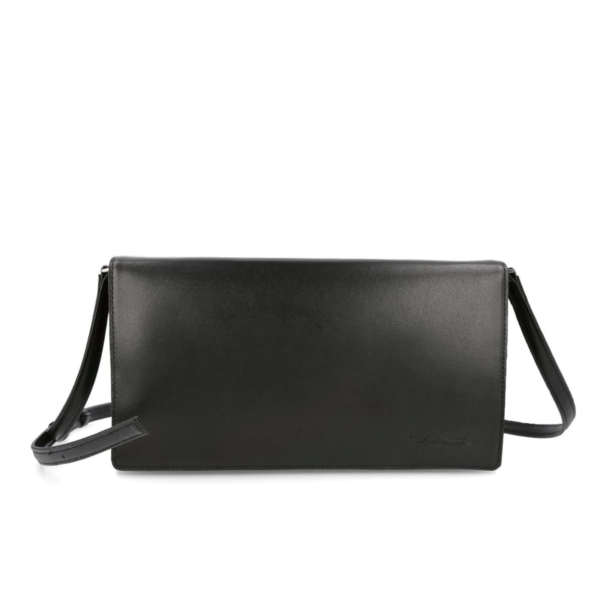 Yohji Yamamoto "Discord" Quadrena Clutch M Black Detail view 2 | Gate