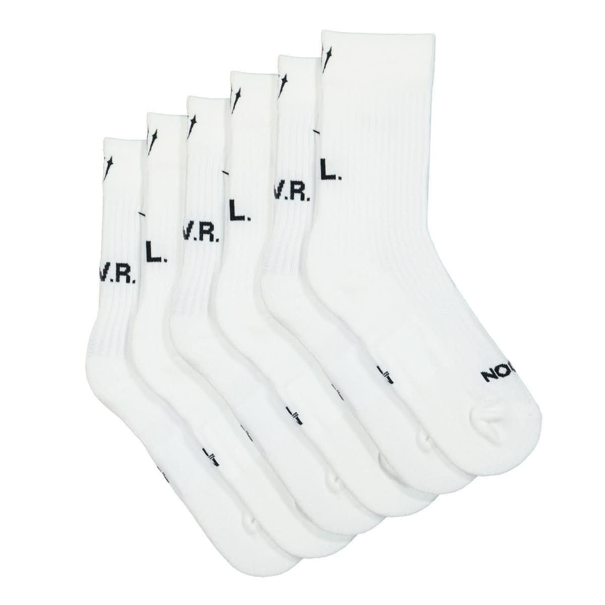 Nike Sneaker Crew Sox 3 Pack White Detail view 2 | Gate