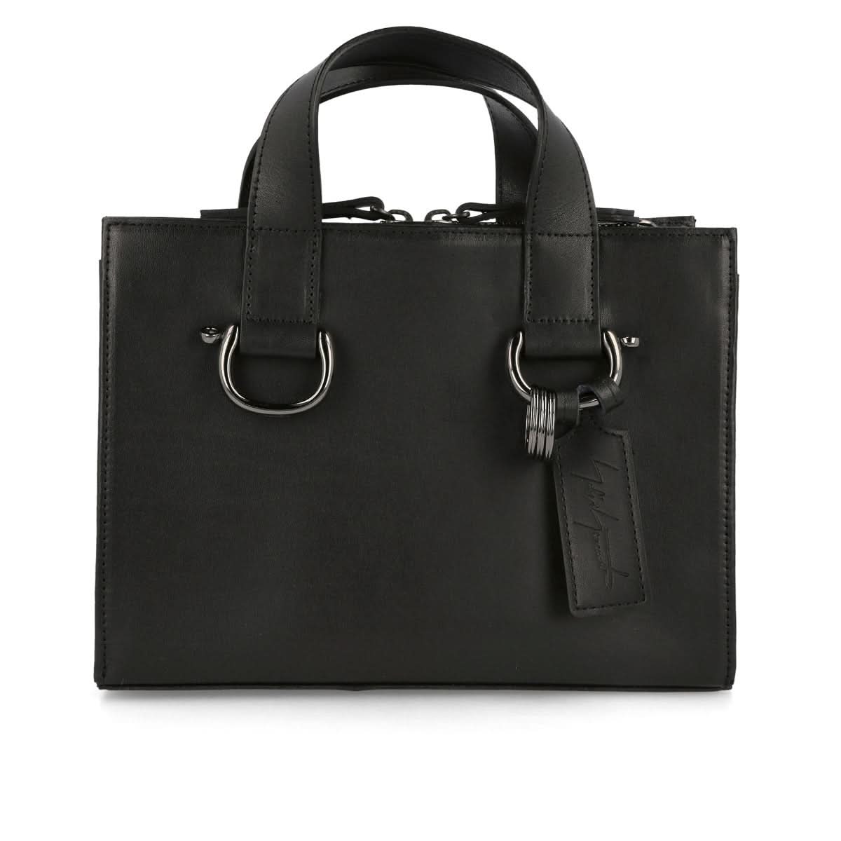 Yohji Yamamoto Discord Mini Sidezip Shoulder Black Detail view 1 | Gate