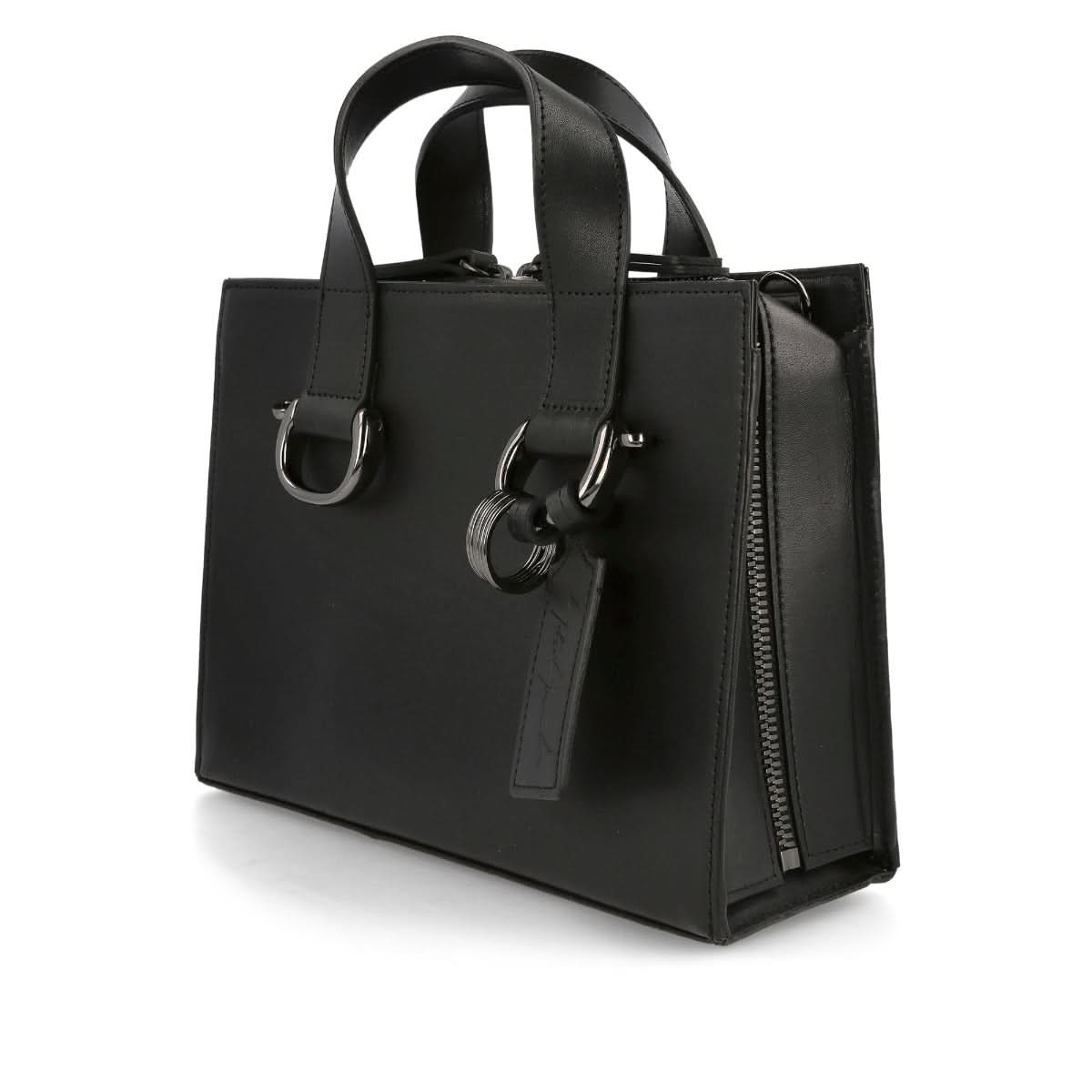 Yohji Yamamoto Discord Mini Sidezip Shoulder Black Detail view 3 | Gate