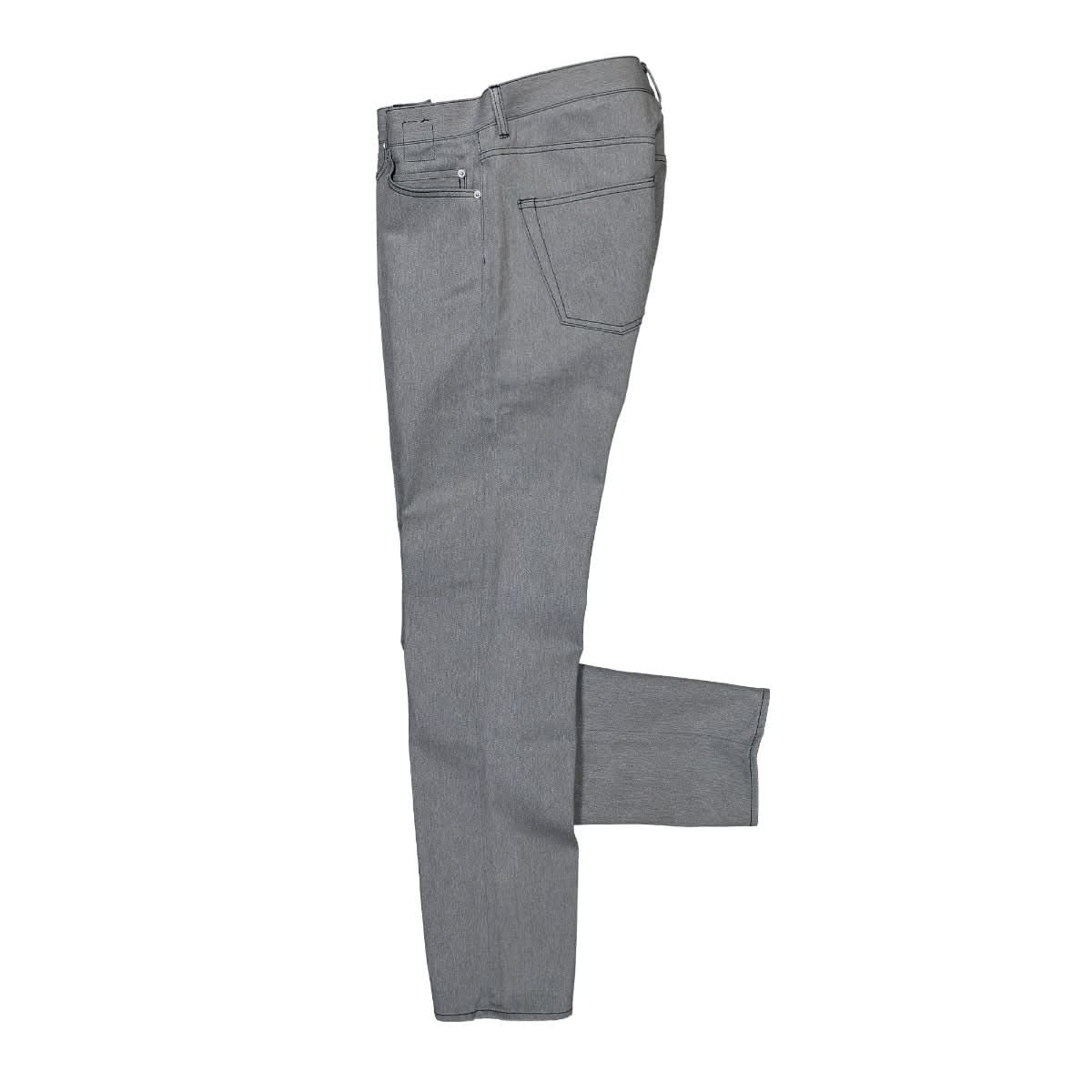 Rick Owens Detroit Cut Denim Pants Grey Detail view 3 | Gate