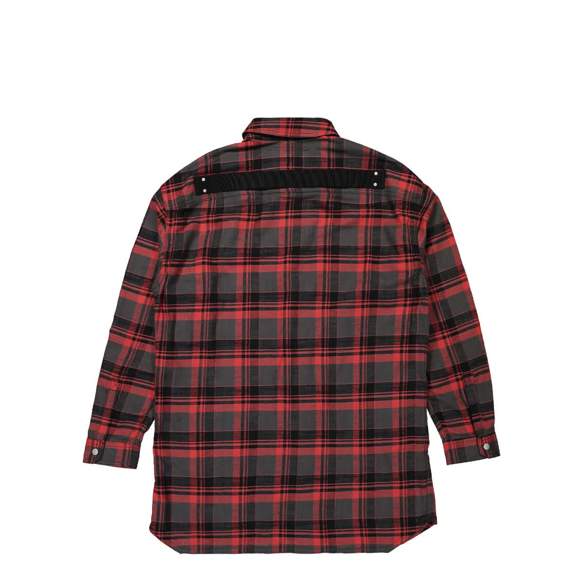 Rick Owens Woven Jumbo Outershirt Red Detail view 2 | Gate