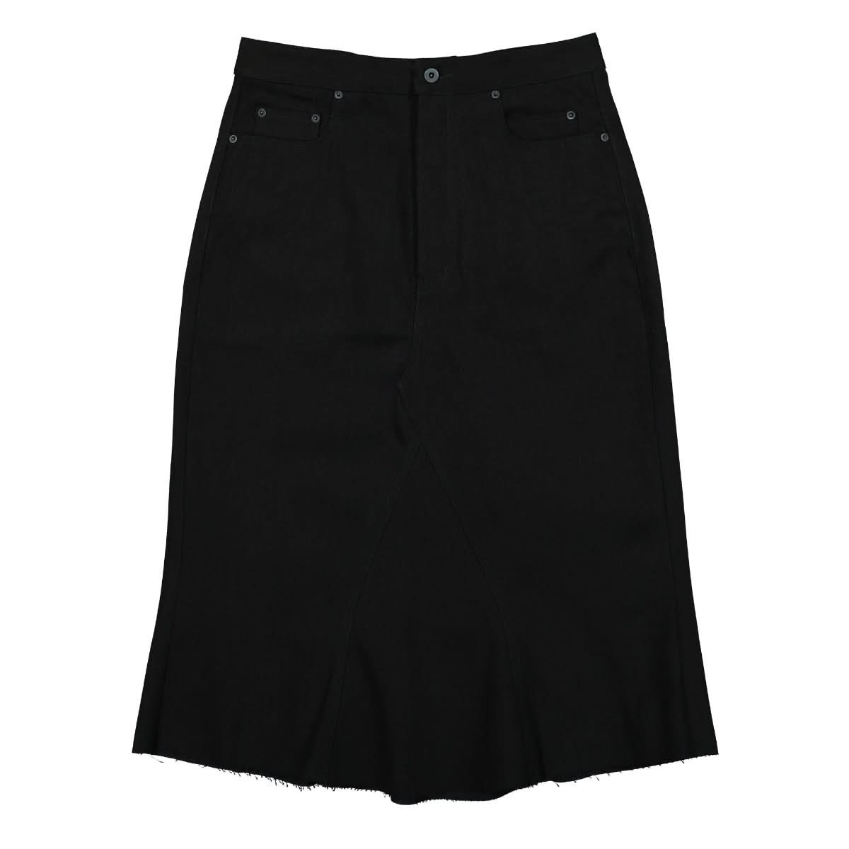 Rick Owens Bolan Godet Skirt Black Detail view 1 | Gate