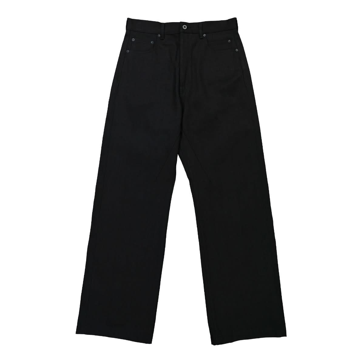 Rick Owens Geth Cut Selvedge Denim Black Detail view 1 | Gate