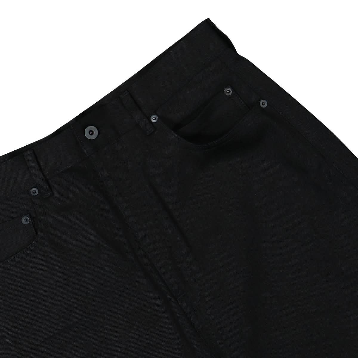 Rick Owens Geth Cut Selvedge Denim Black Detail view 5 | Gate