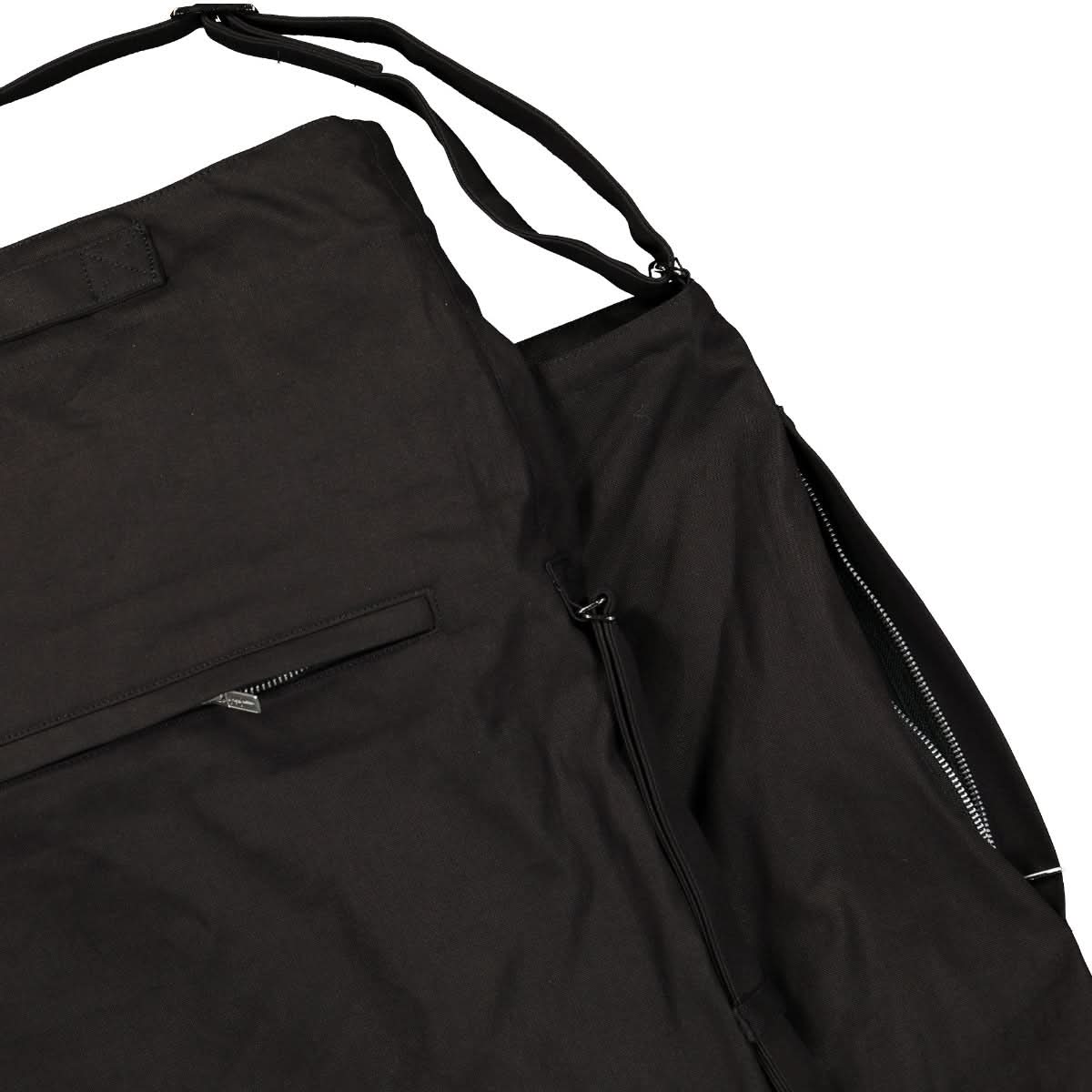 Yohji Yamamoto "Discord" Double Big Shoulder Bag Black Detail view 3 | Gate
