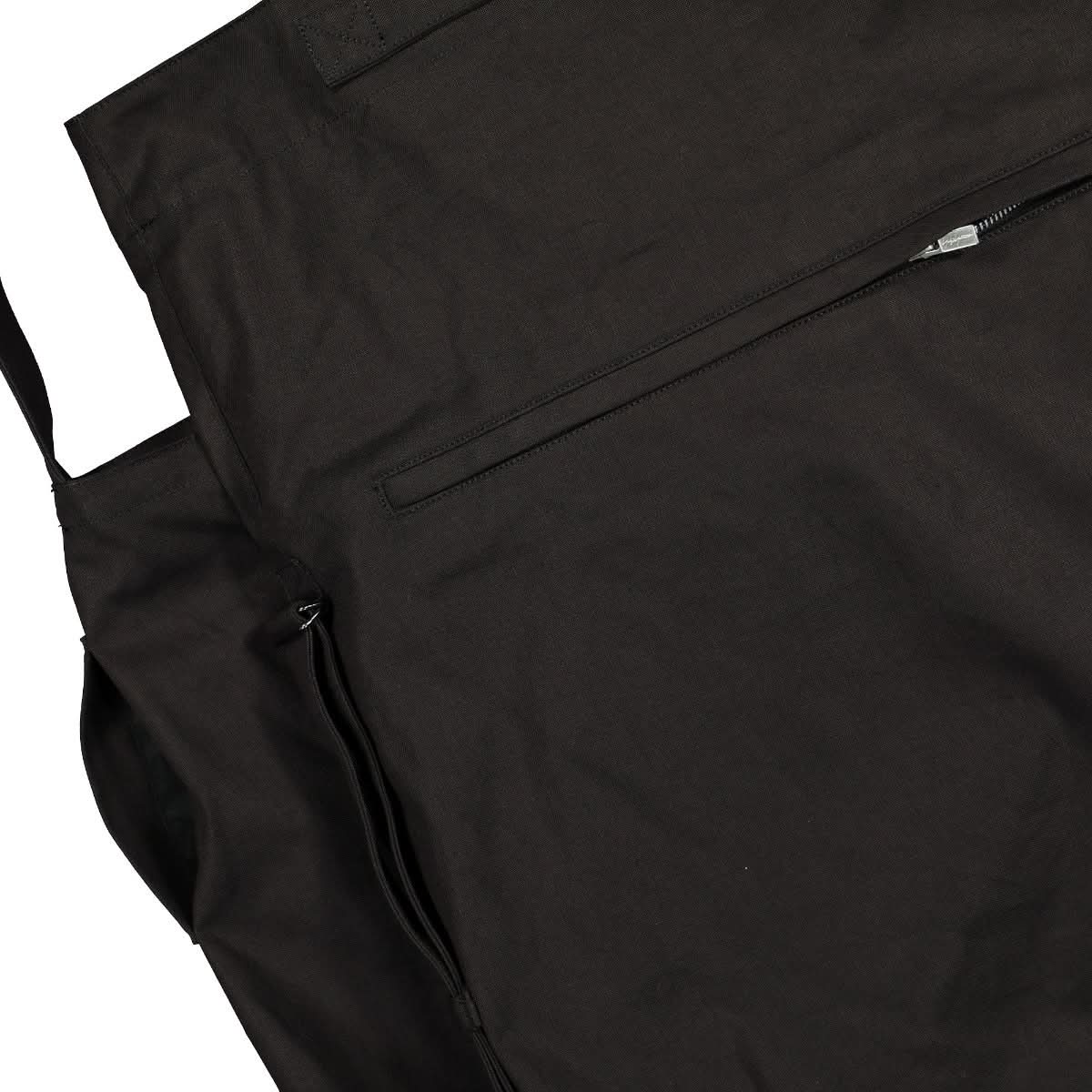 Yohji Yamamoto "Discord" Double Big Shoulder Bag Black Detail view 5 | Gate