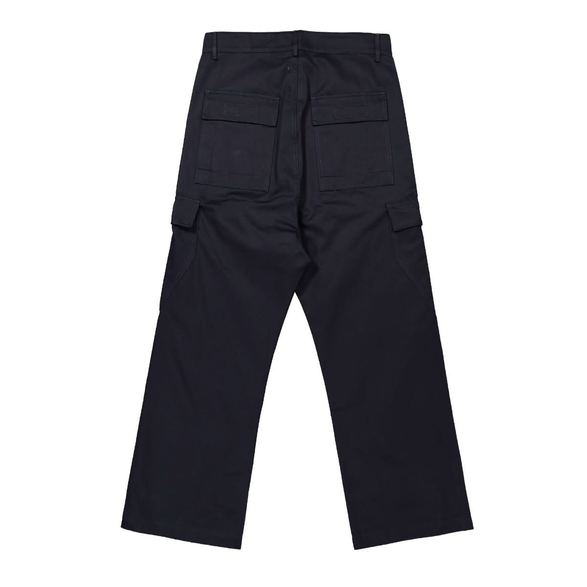Rick Owens Woven Cargo Trousers Blue Detail view 2 | Gate