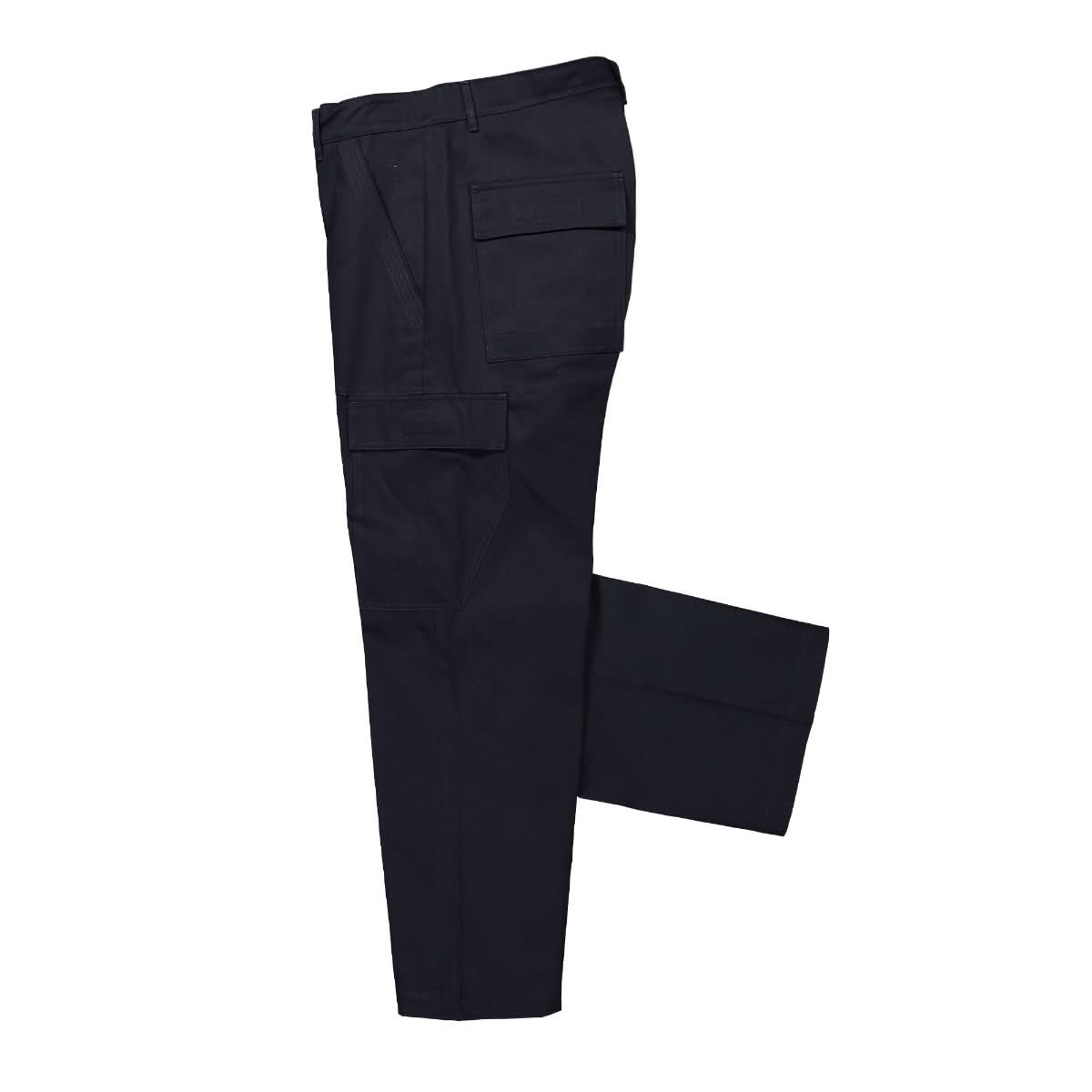 Rick Owens Woven Cargo Trousers Blue Detail view 3 | Gate