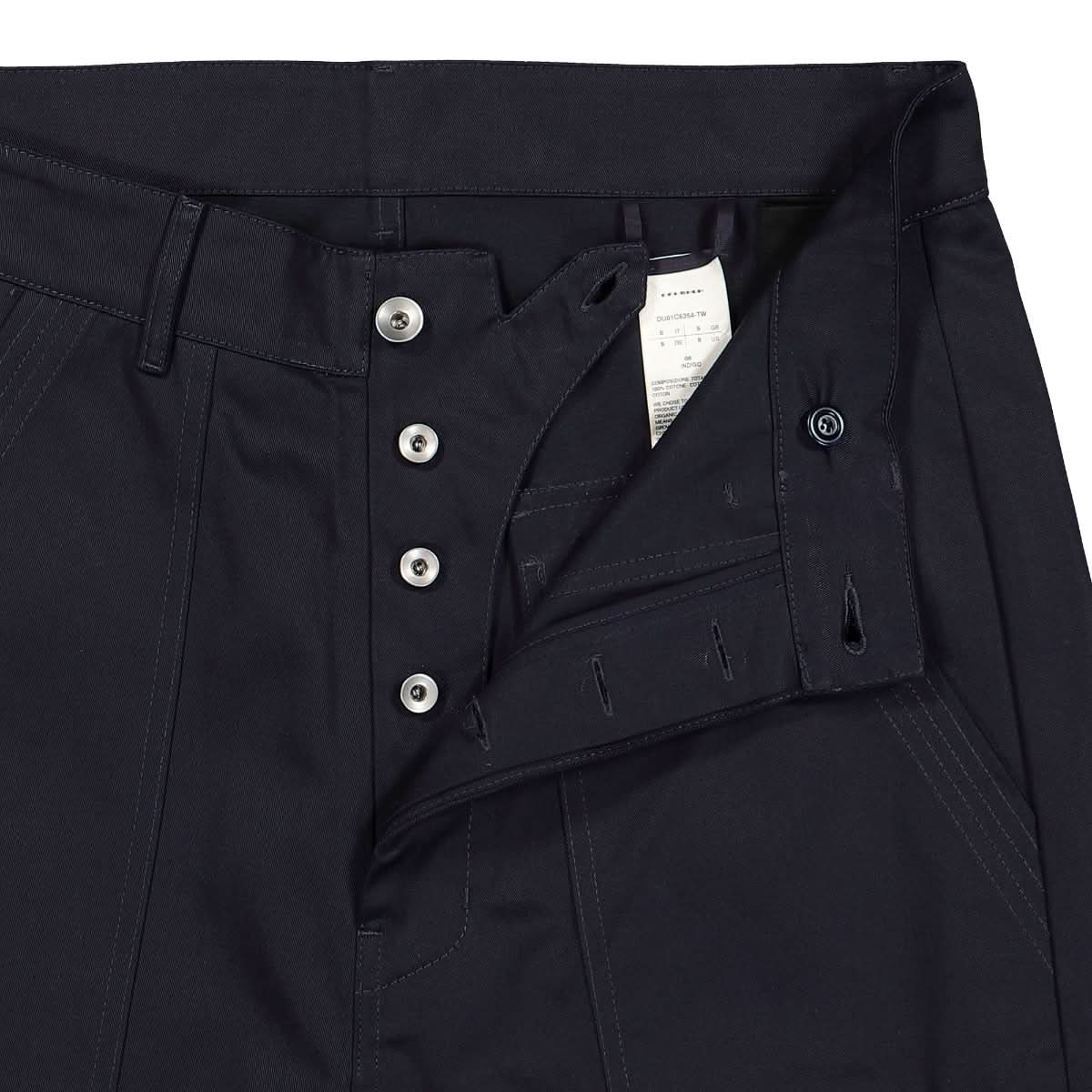 Rick Owens Woven Cargo Trousers Blue Detail view 4 | Gate