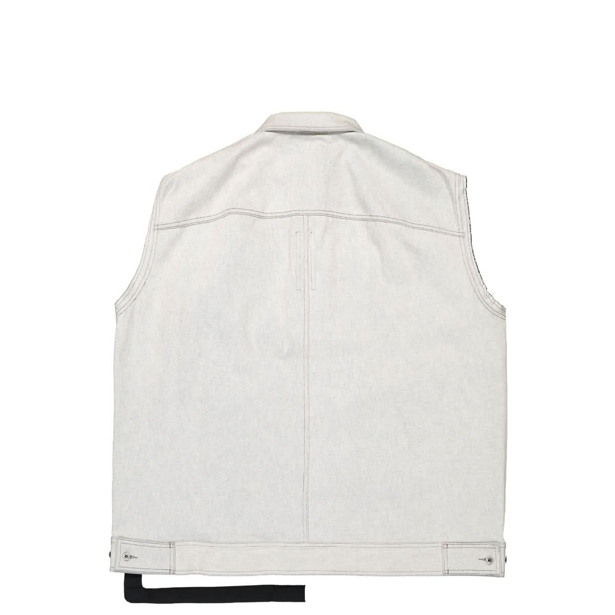 Rick Owens SL Jumbo Denim Worker Vest Grey,Blue Detail view 2 | Gate