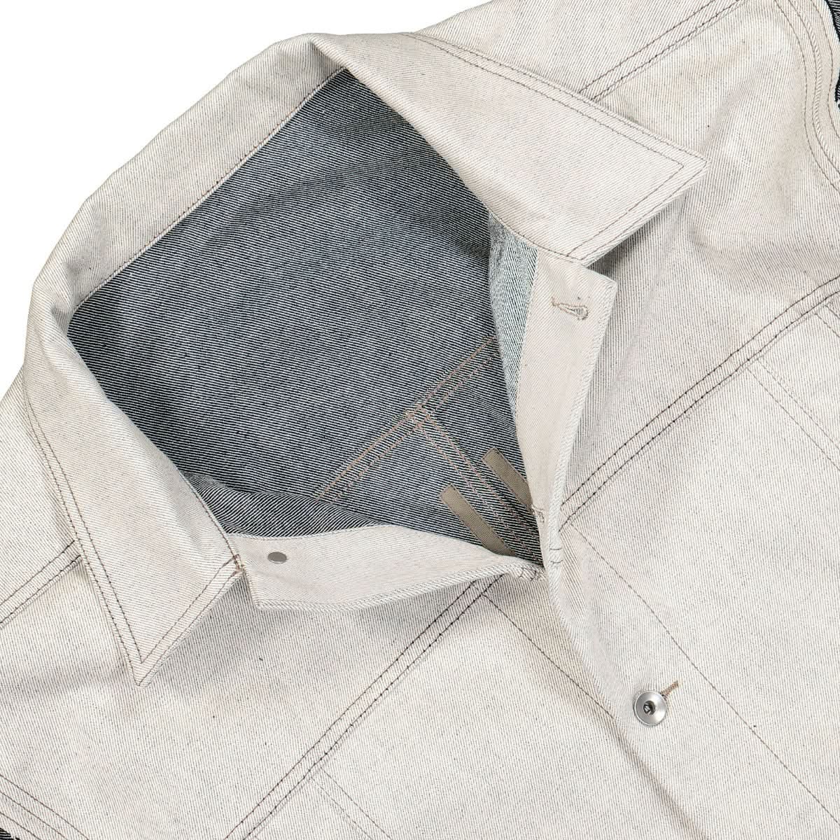 Rick Owens SL Jumbo Denim Worker Vest Grey,Blue Detail view 3 | Gate