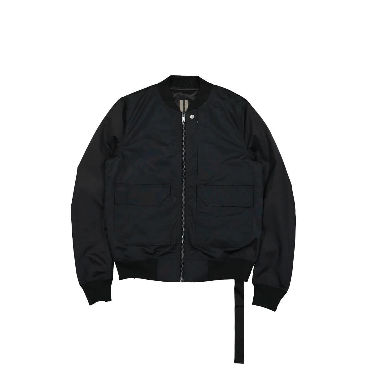 Rick Owens Lido Flight Woven Padded Bomber Black Detail view 1 | Gate