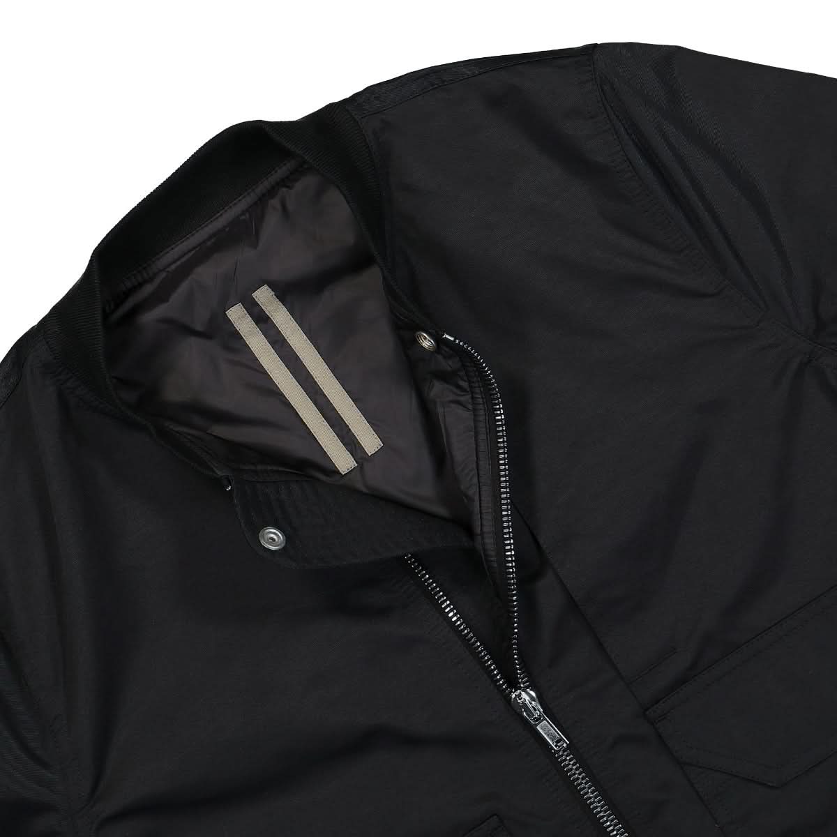 Rick Owens Lido Flight Woven Padded Bomber Black Detail view 2 | Gate