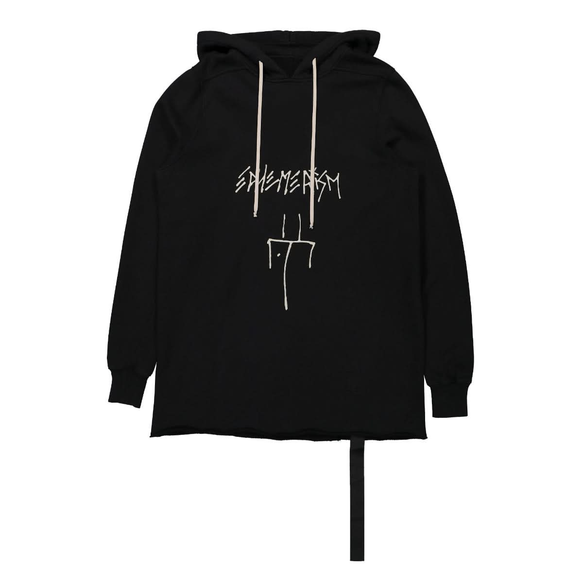 Rick Owens Pullover Hoodie Black Detail view 1 | Gate