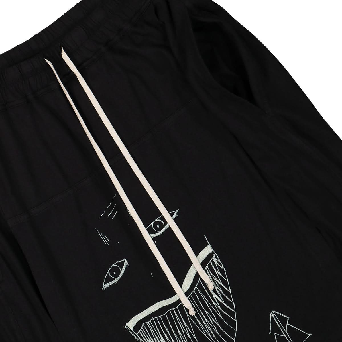 Rick Owens Toothface Belas Pants Black Detail view 5 | Gate