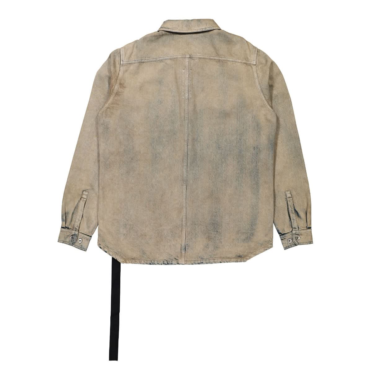 Rick Owens Outershirt Brown,Grey Detail view 2 | Gate
