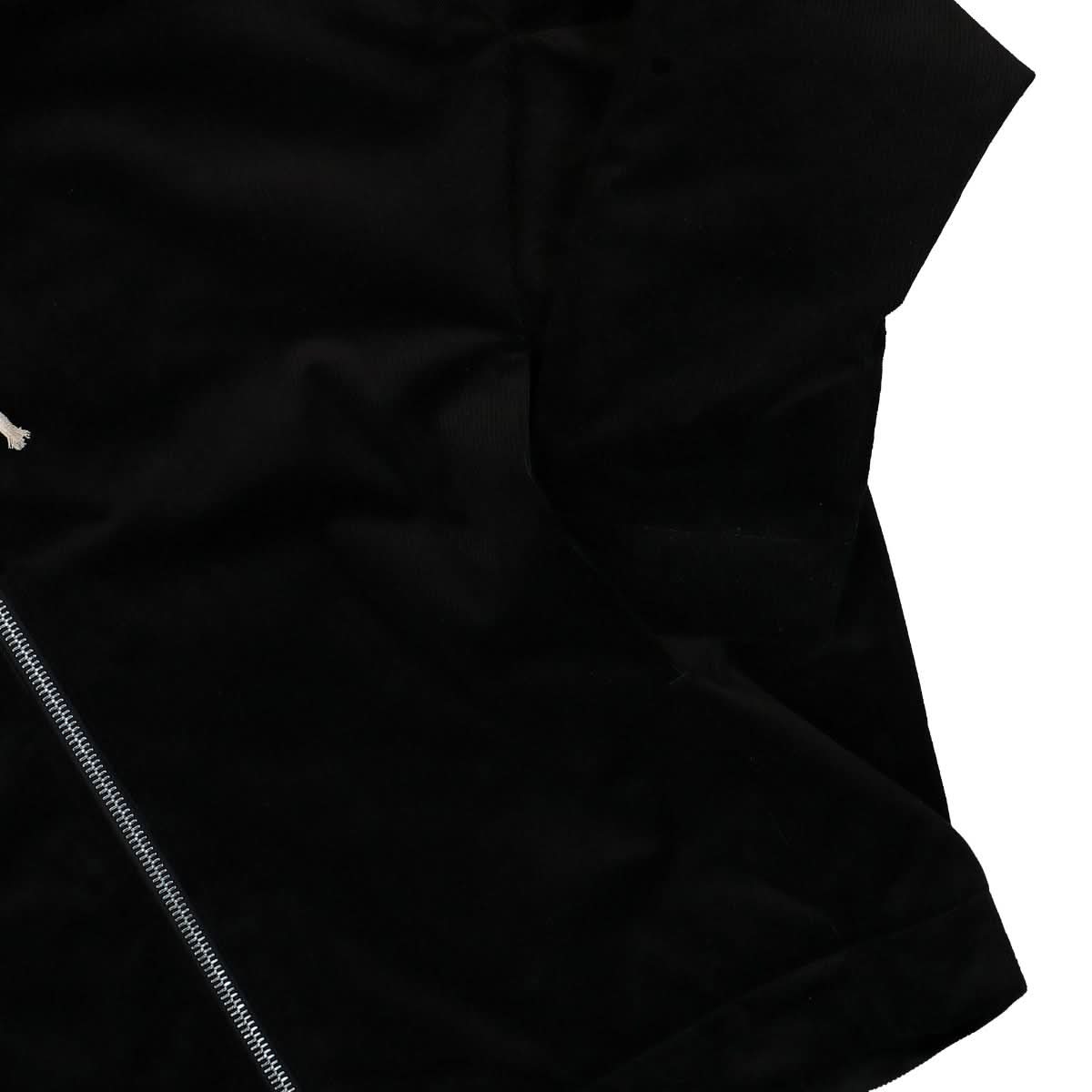 Rick Owens Peter Zip Front Jacket Black Detail view 4 | Gate