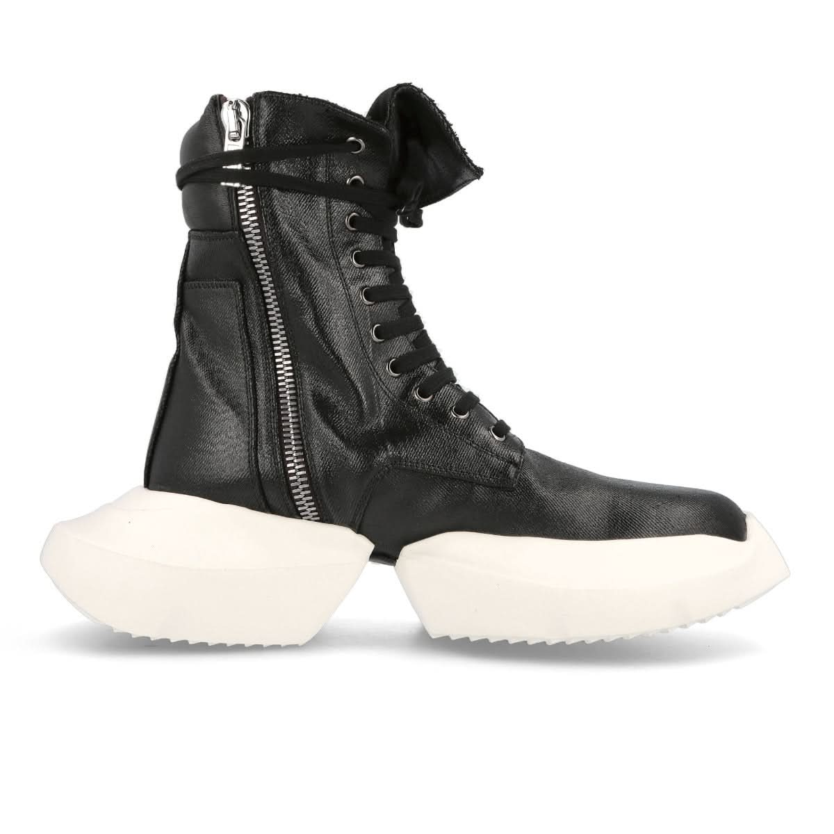 Rick Owens Army Split Black Boots Detail view 2 | Gate