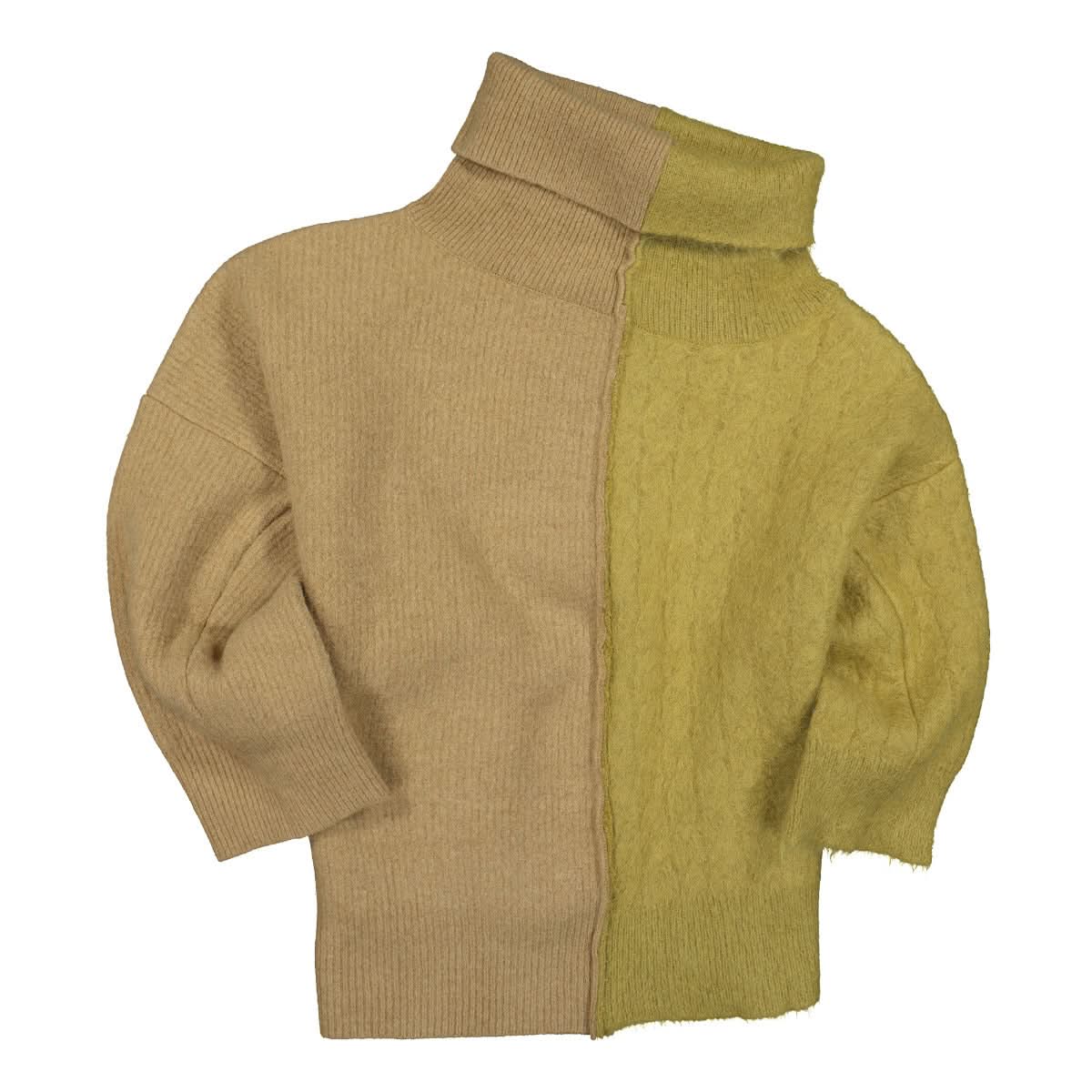 Marni Dolcevita Knit Brown,Beige Detail view 1 | Gate