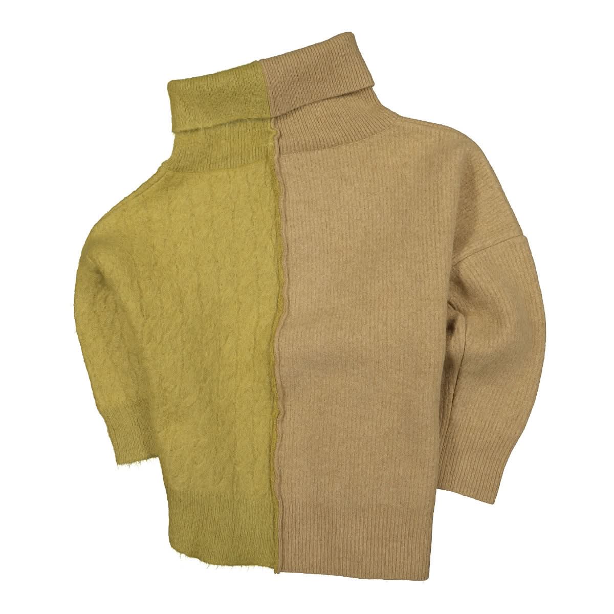 Marni Dolcevita Knit Brown,Beige Detail view 2 | Gate