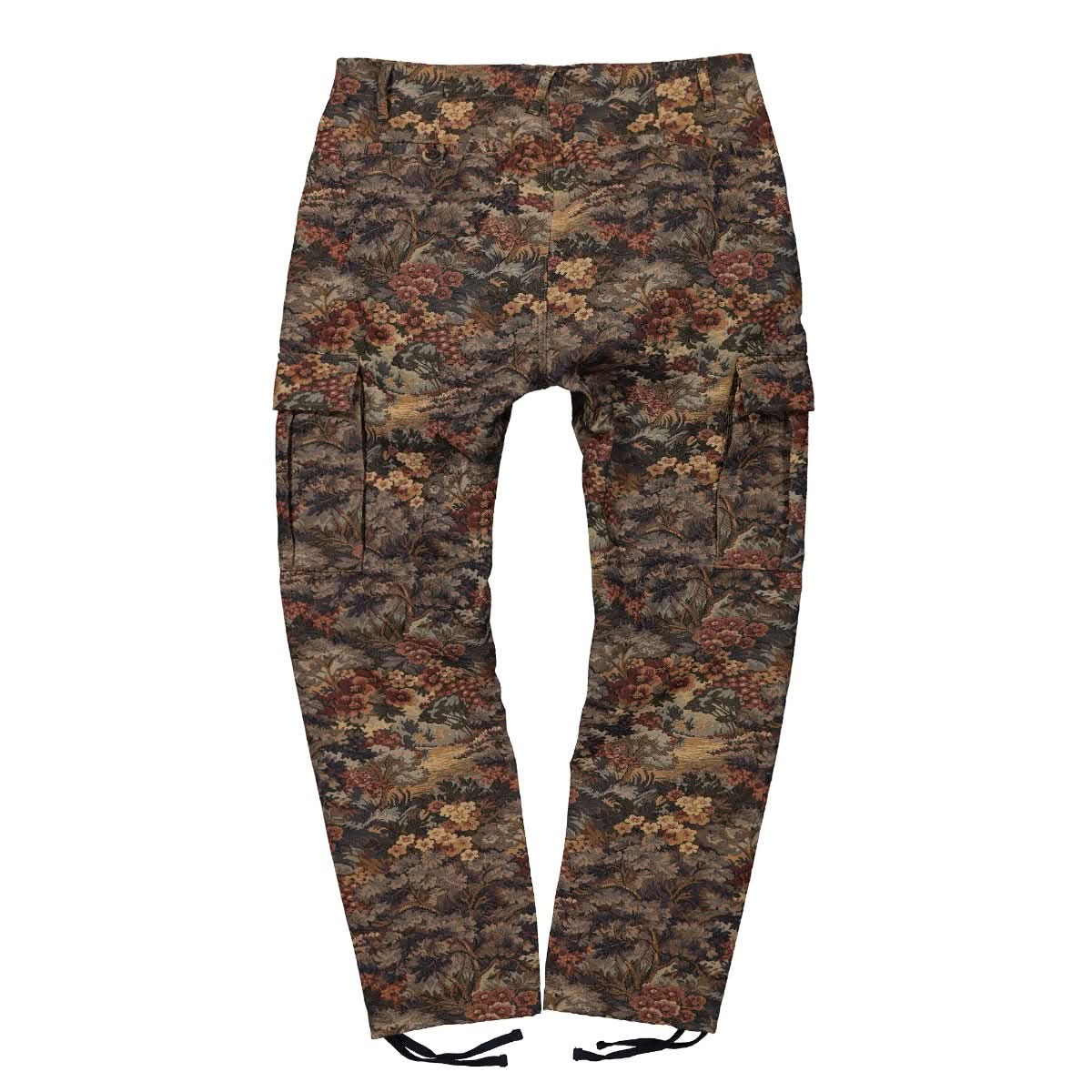 Ovadia & Sons Tapestry Cargo Pant Brown,Green,Olive Detail view 2 | Gate