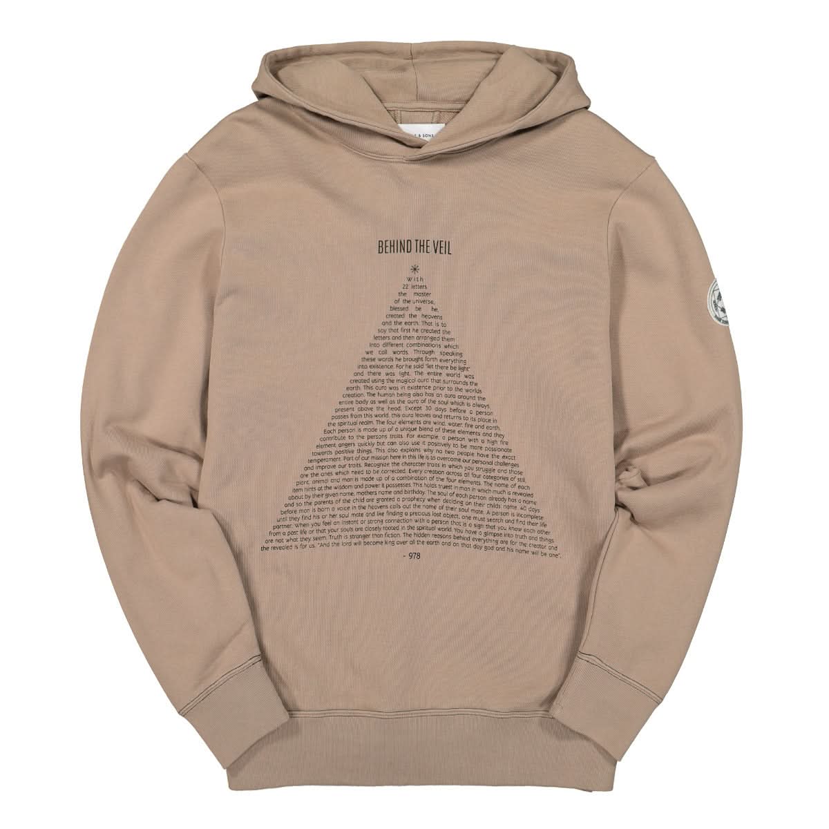 Ovadia & Sons Behind The Veil Hoodie Beige Detail view 1 | Gate