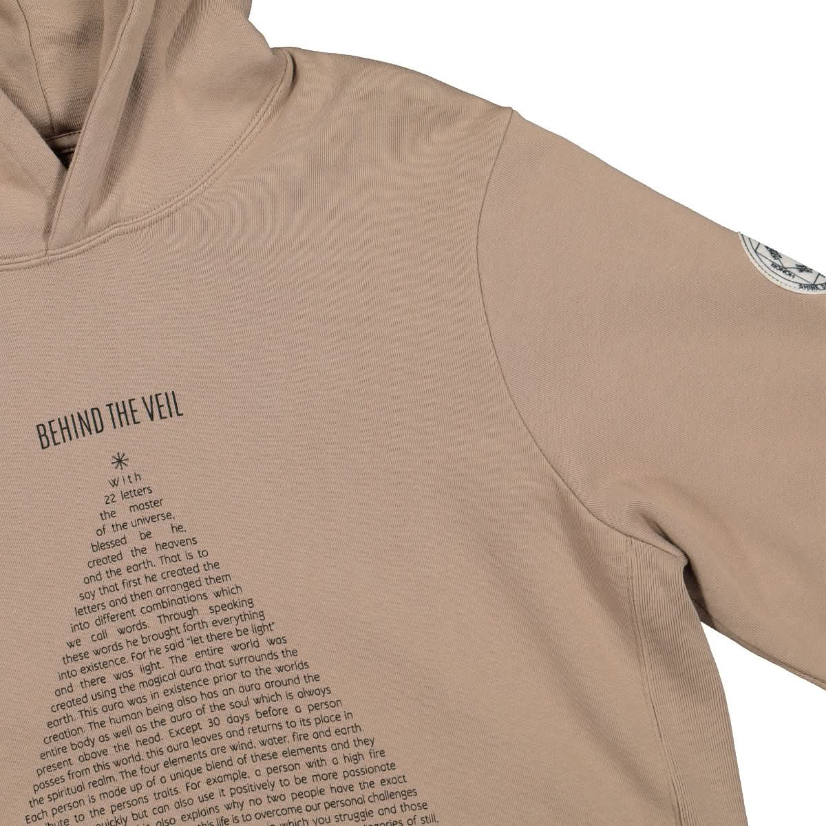 Ovadia & Sons Behind The Veil Hoodie Beige Detail view 3 | Gate