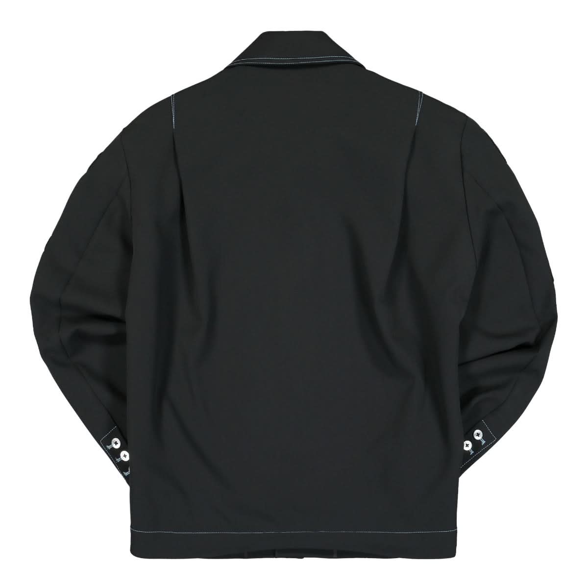 Feng Chen Wang 3D Logo Coach Jacket Black Detail view 2 | Gate