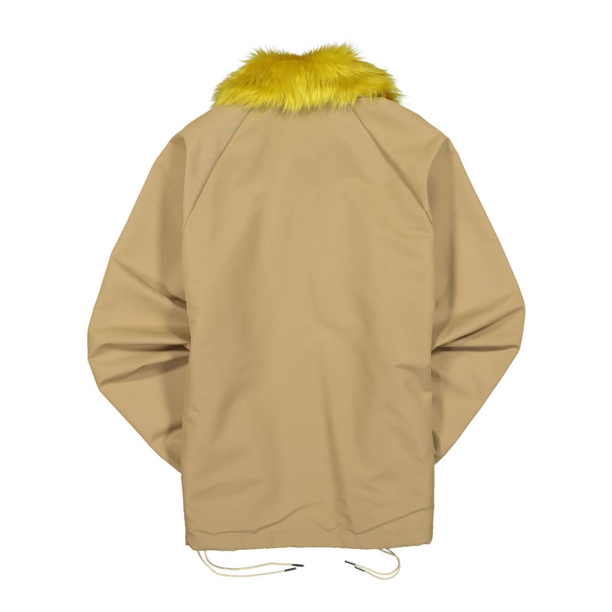 Fumito Ganryu Detachable Coller Coach Jacket Beige Detail view 1 | Gate