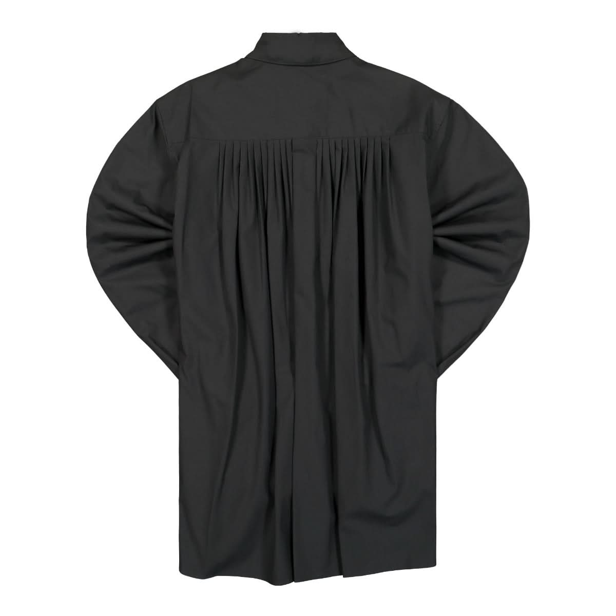 Fumito Ganryu Pleated Shirt Black Detail view 1 | Gate
