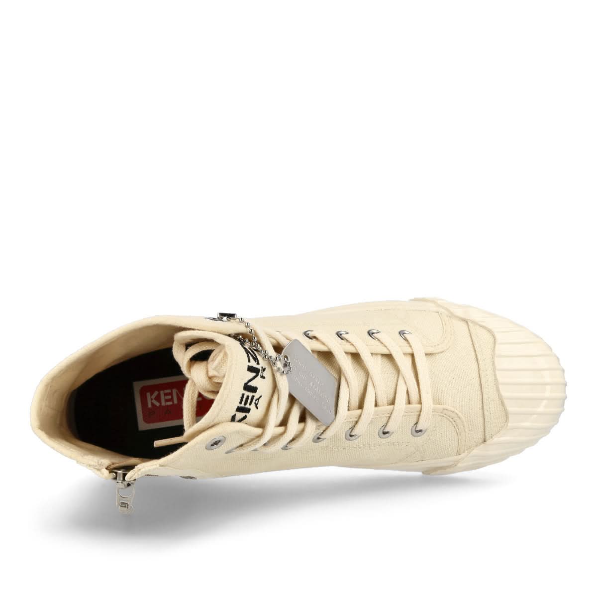 KENZO SCHOOL High Top Sneaker Beige Sneaker Detail view 5 | Gate