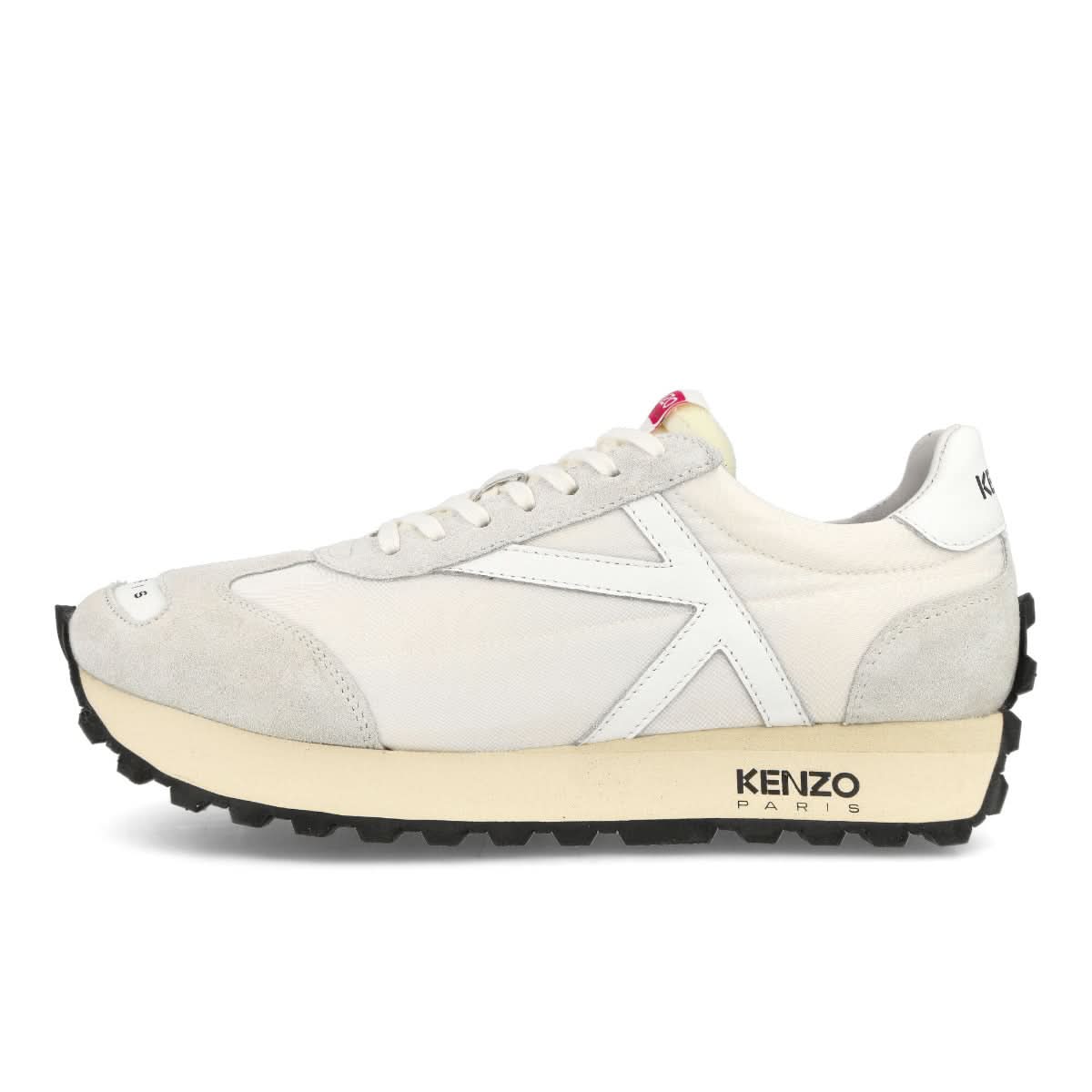 KENZO SMILE Run Low Top Sneaker Grey,White Sneaker Detail view 1 | Gate
