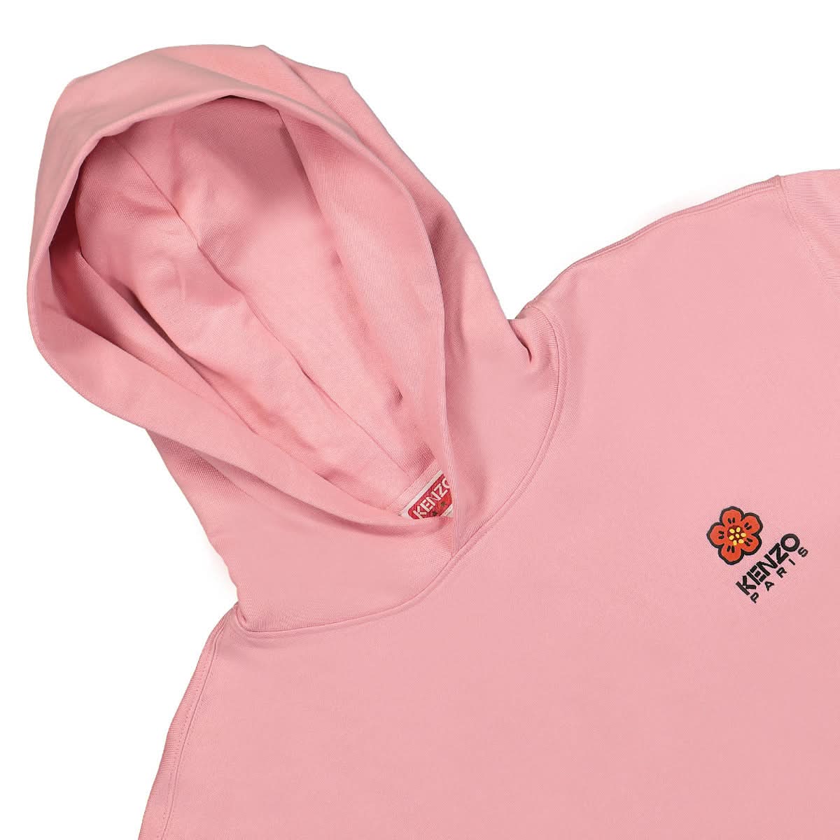 KENZO Boke Flower Crest Classic Hoodie Pink Detail view 3 | Gate