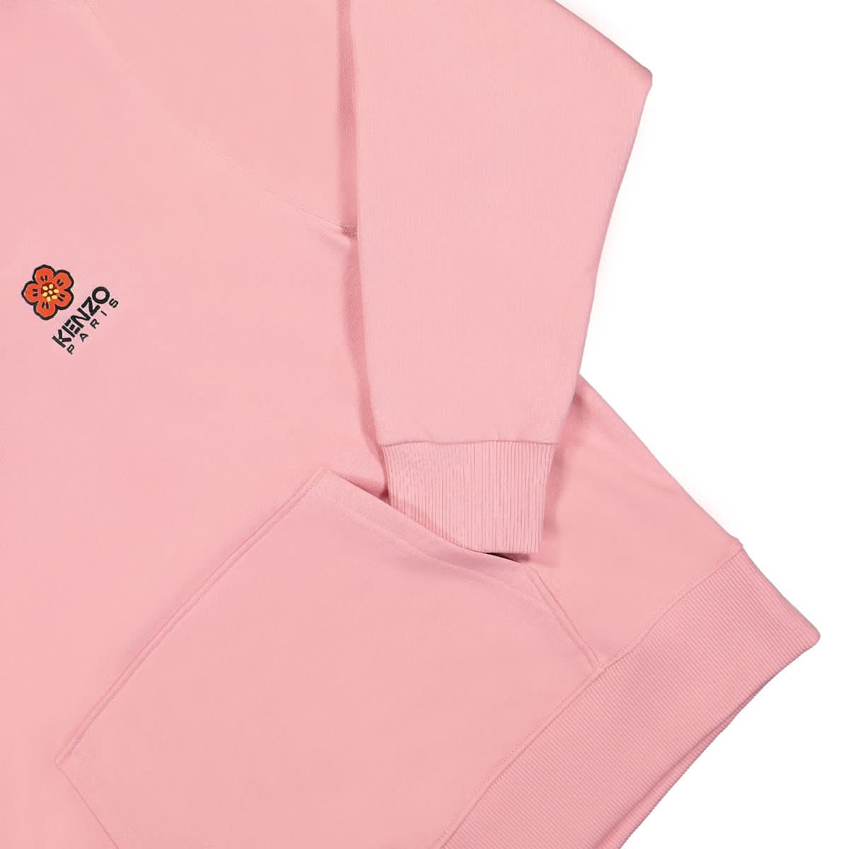 KENZO Boke Flower Crest Classic Hoodie Pink Detail view 4 | Gate