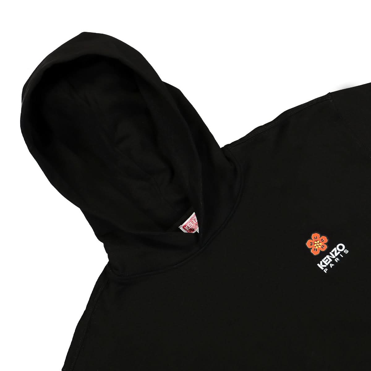 KENZO Boke Flower Crest Classic Hoodie Black Detail view 3 | Gate
