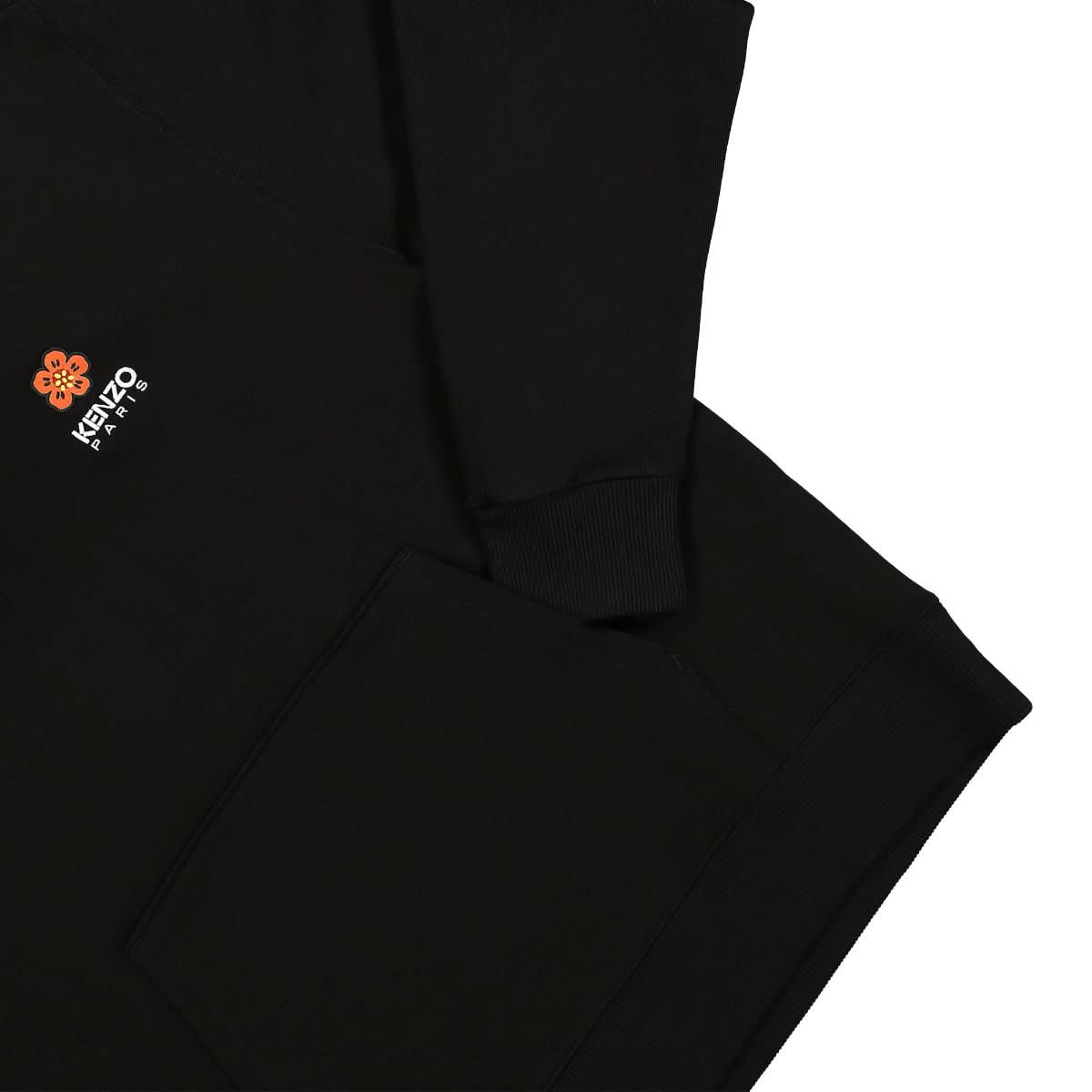 KENZO Boke Flower Crest Classic Hoodie Black Detail view 4 | Gate