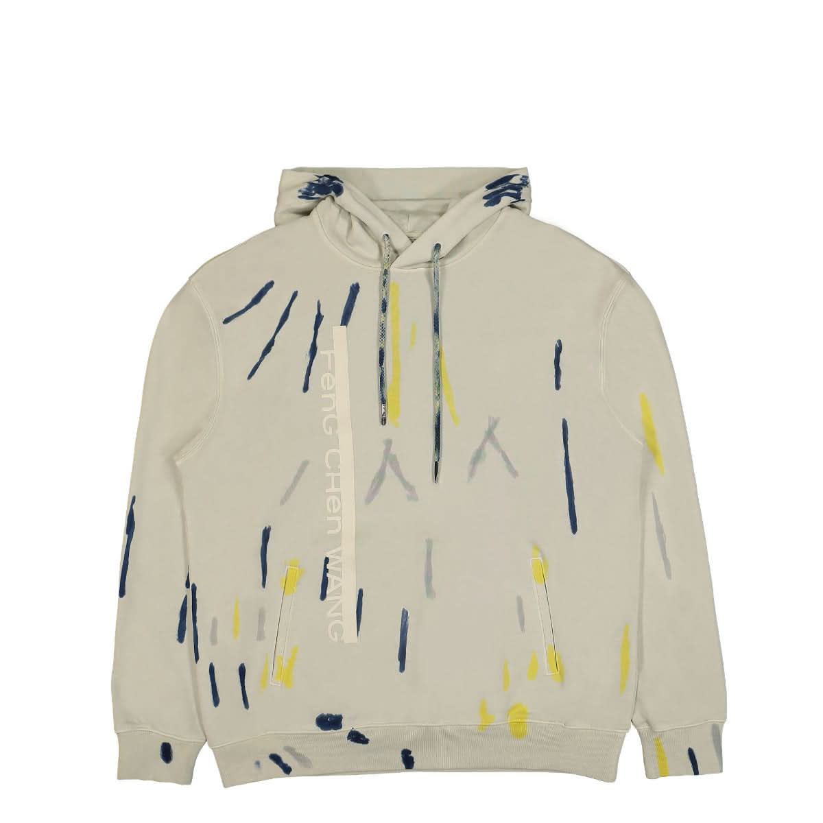 Feng Chen Wang Multi-Color Tie-Dye Hoodie Grey,Multicolor Detail view 1 | Gate