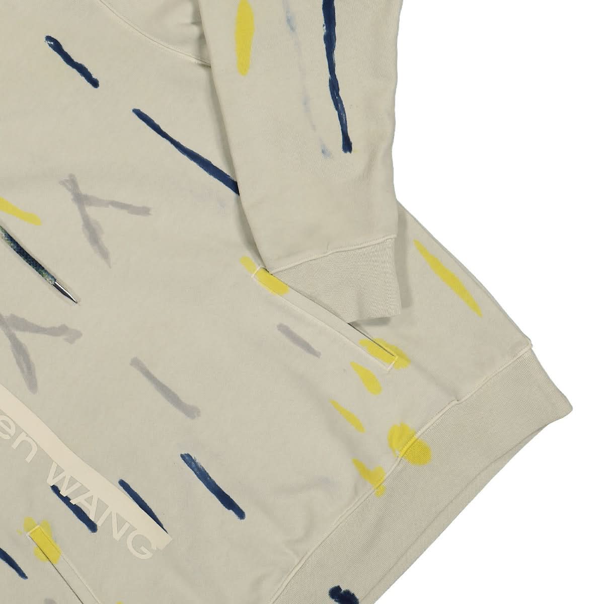 Feng Chen Wang Multi-Color Tie-Dye Hoodie Grey,Multicolor Detail view 4 | Gate