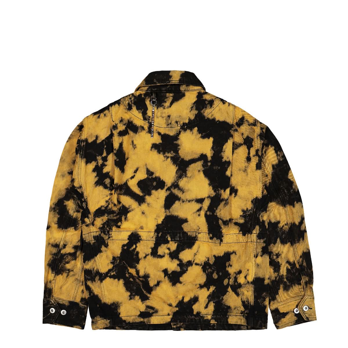 Feng Chen Wang Tie-Dye Denim Jacket Black,Yellow Detail view 2 | Gate