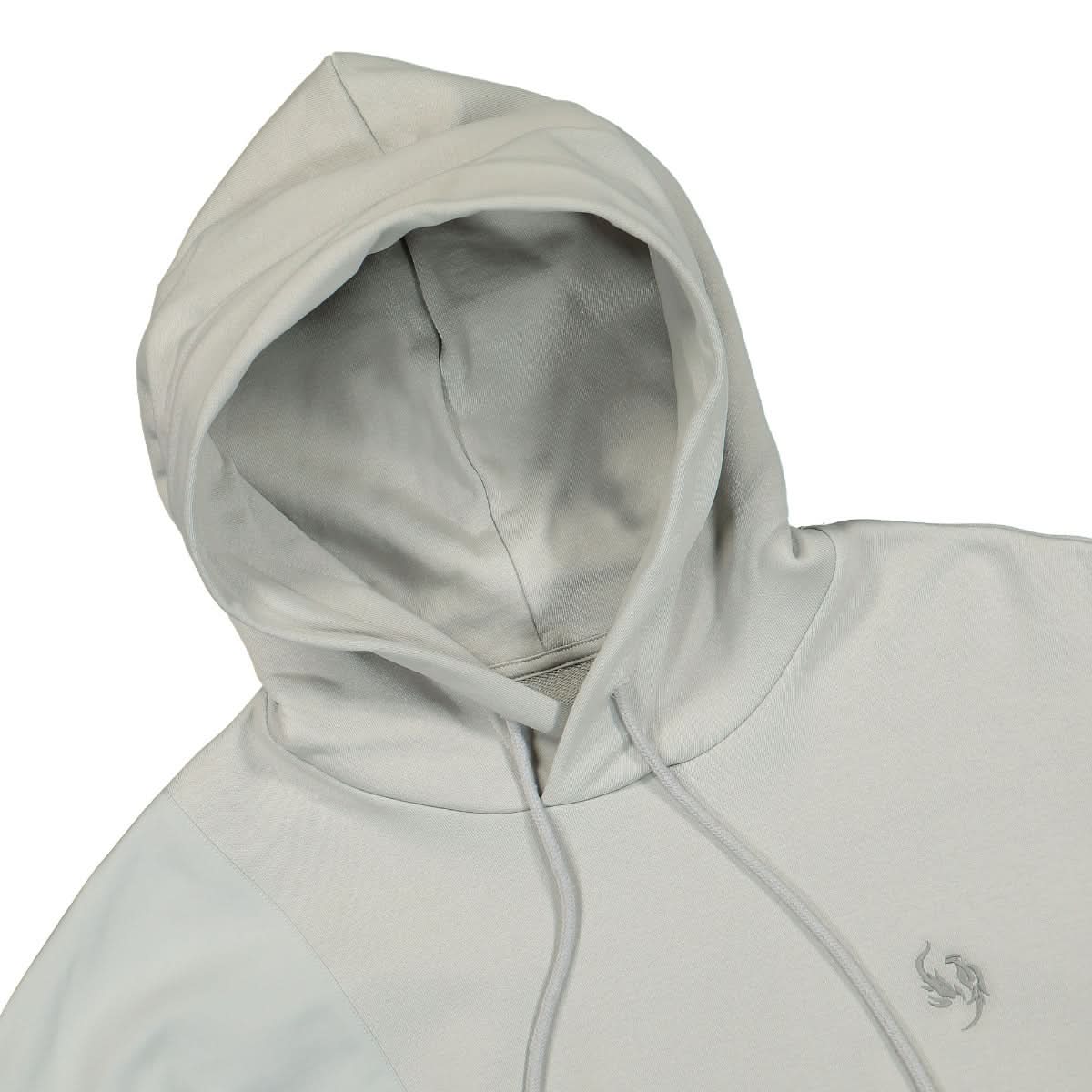 Feng Chen Wang Patch Hoodie Grey Detail view 3 | Gate