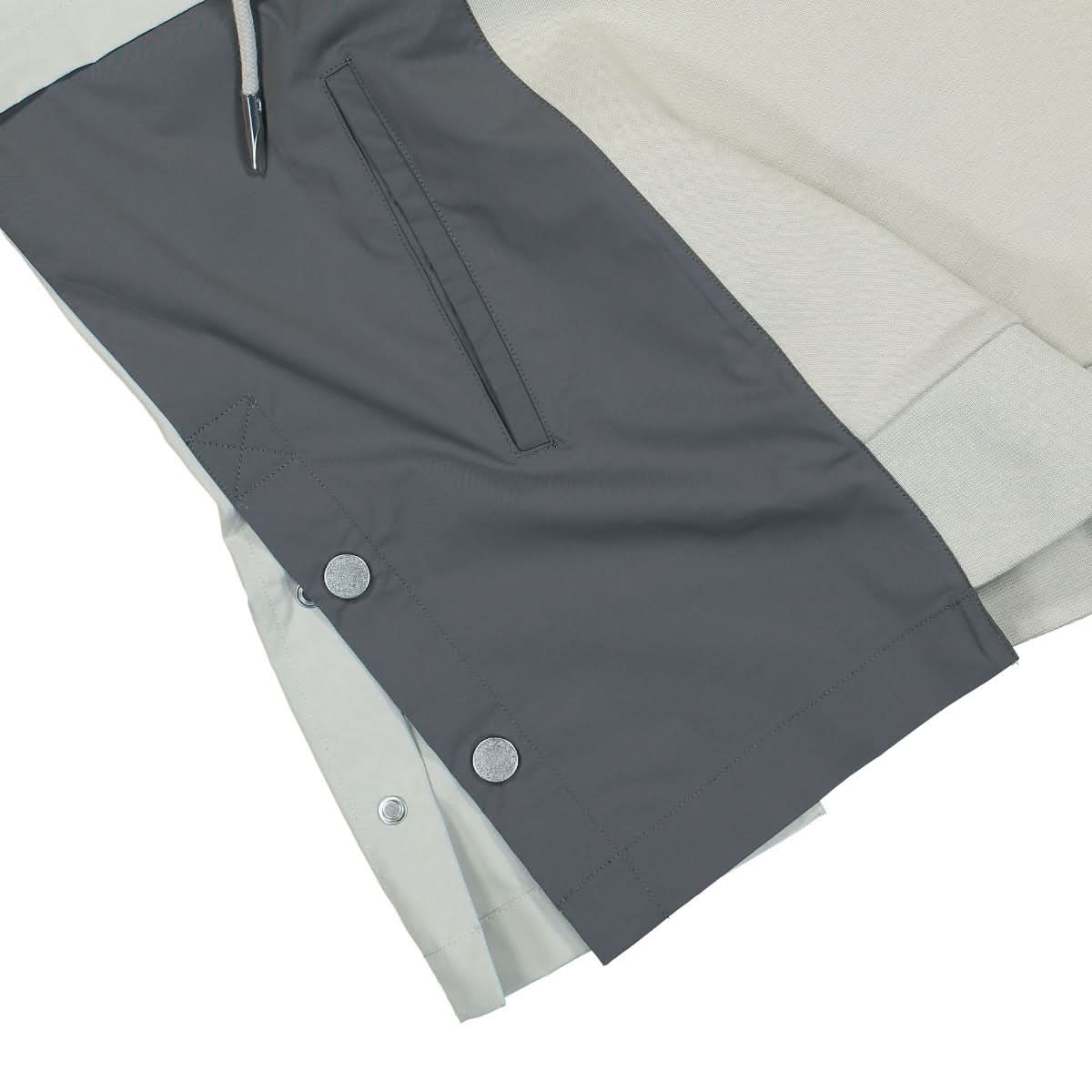 Feng Chen Wang Patch Hoodie Grey Detail view 5 | Gate