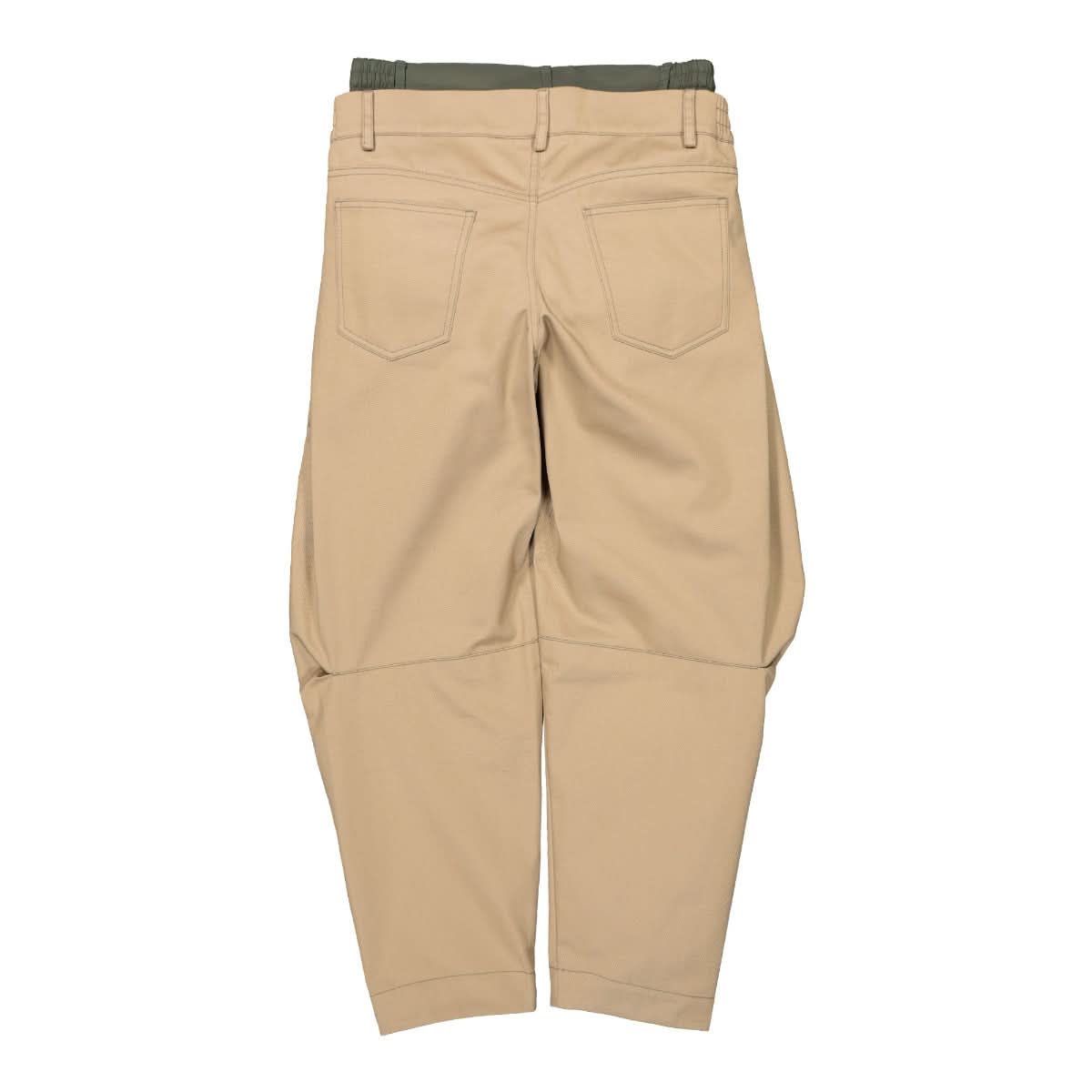 Feng Chen Wang Double Waistband Trousers Brown Detail view 2 | Gate