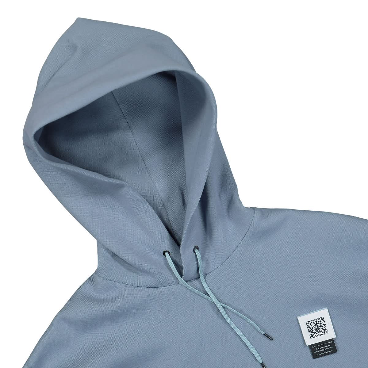 Fumito Ganryu 2Way Pull Hoodie Blue Detail view 3 | Gate