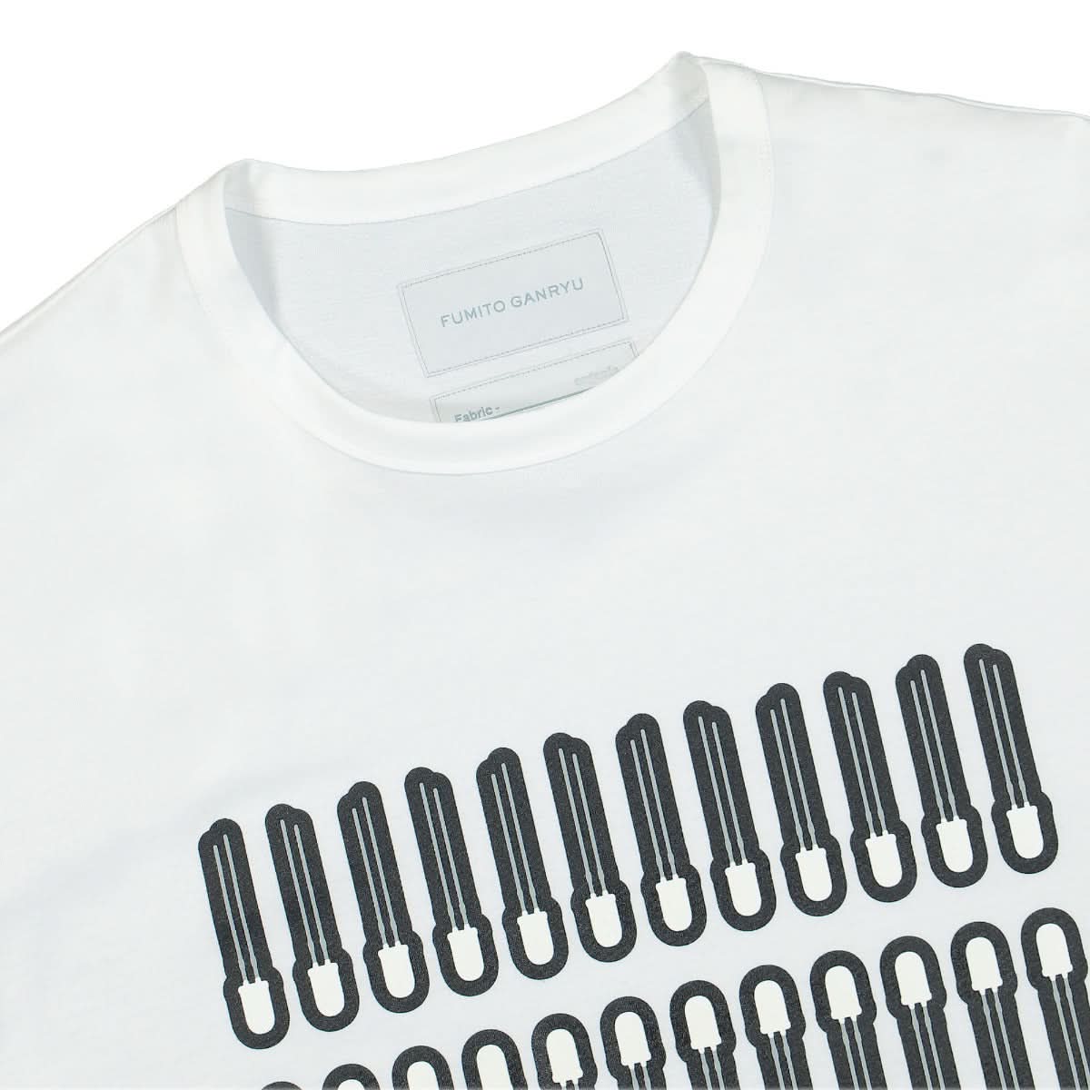 Fumito Ganryu Phosphorescent Print T-Shirt White Detail view 3 | Gate